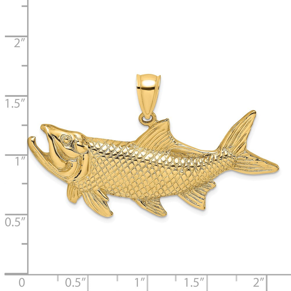 Gold Polished Fish Pendants
