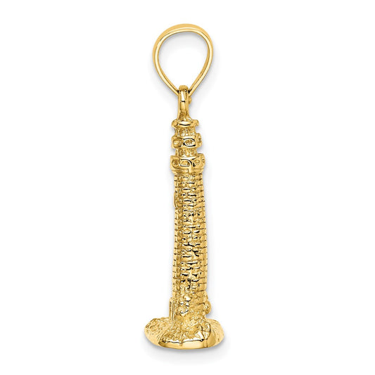 14K 3D Cape May NJ Lighthouse Charm