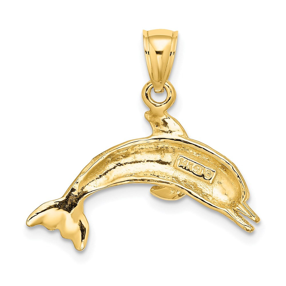 Gold Polished Dolphin Pendants