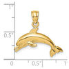 Gold Polished Dolphin Pendants