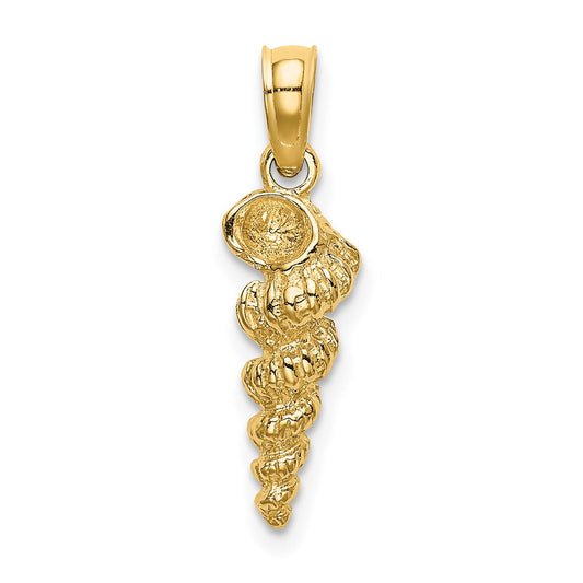 Gold Polished Sea Shell Pendants
