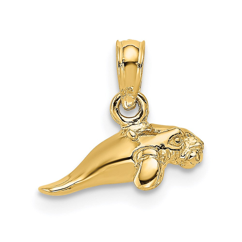 Gold Polished Manatee Pendants