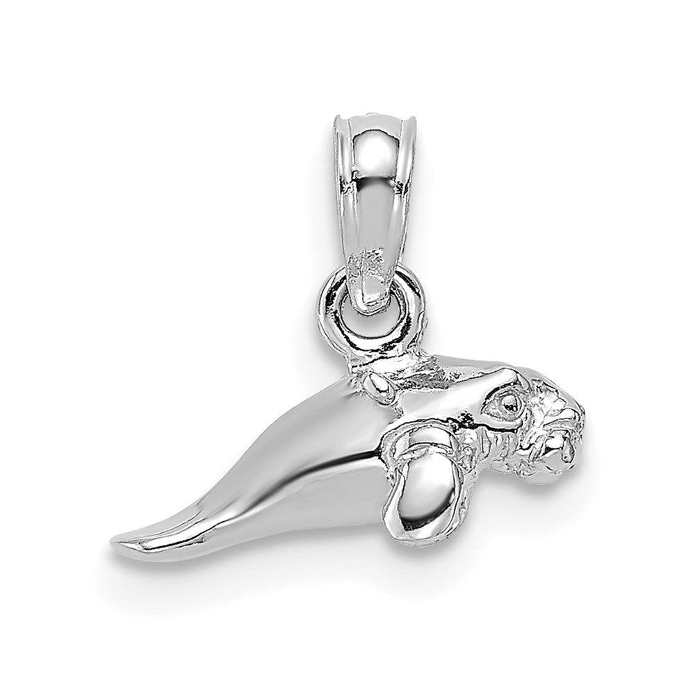Gold Polished Manatee Pendants