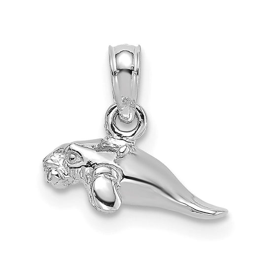 Gold Polished Manatee Pendants