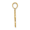14K Polished OUTER BANKS Crab Charm