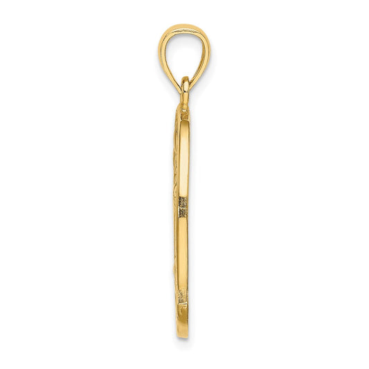14K TURKS AND CAICOS with Dolphin Sunset Scene Charm