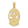 14K TURKS AND CAICOS with Dolphin Sunset Scene Charm