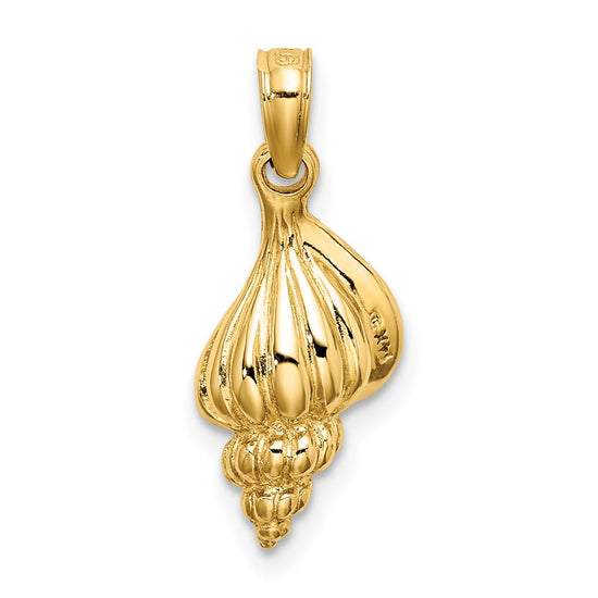 Gold Polished Sea Shell Pendants