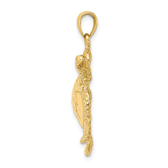 Gold Polished Turtle Pendants