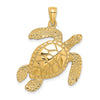 Gold Polished Turtle Pendants