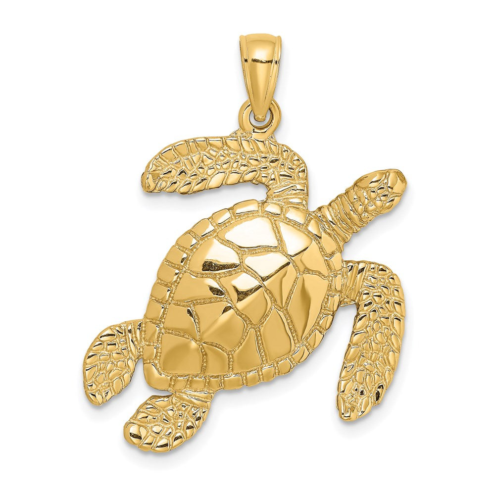 Gold Polished Turtle Pendants