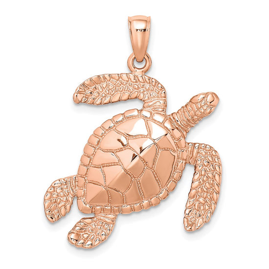 Gold Polished Turtle Pendants