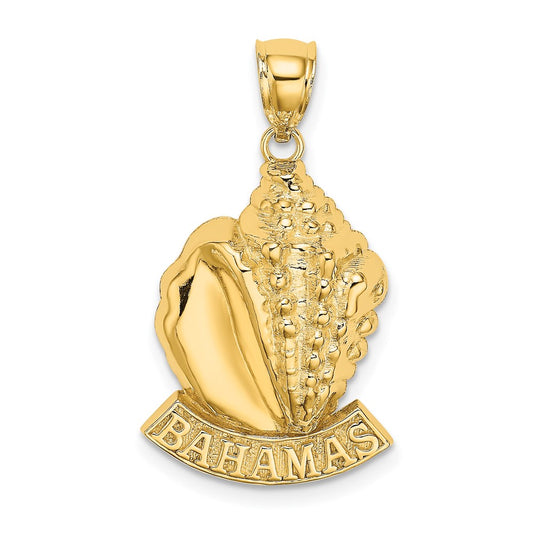 14K BAHAMAS Conch Shell Charm