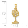 14K 2-D Palm Tree Charm