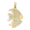 14K Polished Cut-Out ARUBA Under Angelfish Charm