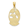 14K ARUBA with Dolphin Sunset In Frame Charm