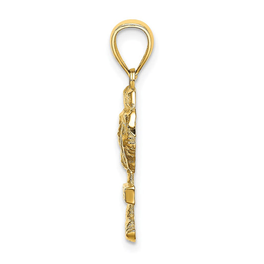 14K ARUBA On Palm Tree Pendant