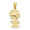 14K ARUBA On Palm Tree Pendant