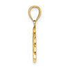 14K Polished BARBADOS Dolphin Charm
