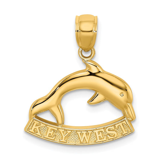 14K KEY WEST Dolphin Charm
