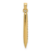 14K 3-D Polished Cruise Ship Charm