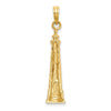 14K 2-D Cape Hatteras Lighthouse Charm