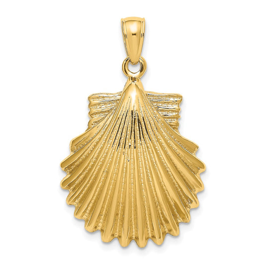 Gold Polished Sea Shell Pendants
