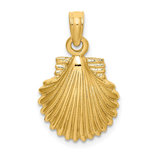 Gold Polished Sea Shell Pendants