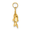 Gold Polished Dolphin Pendants