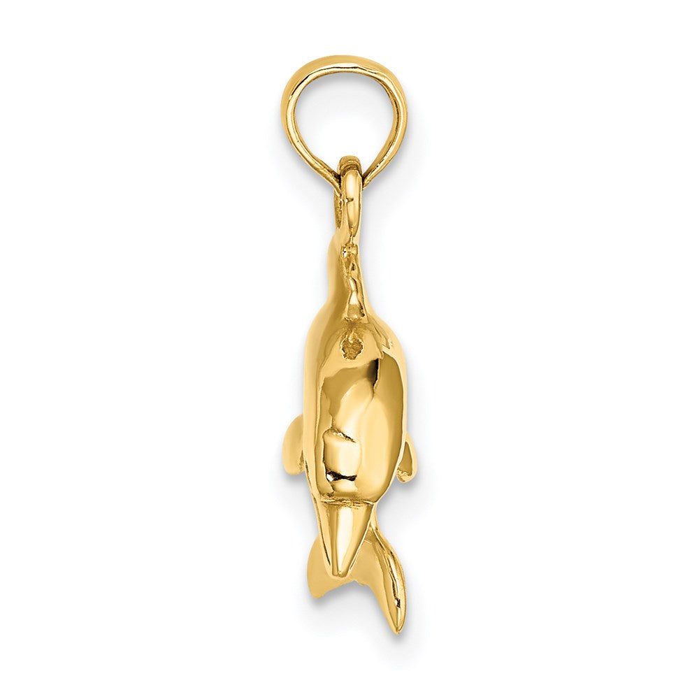 Gold Polished Dolphin Pendants