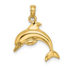 Gold Polished Dolphin Pendants