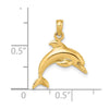 Gold Polished Dolphin Pendants
