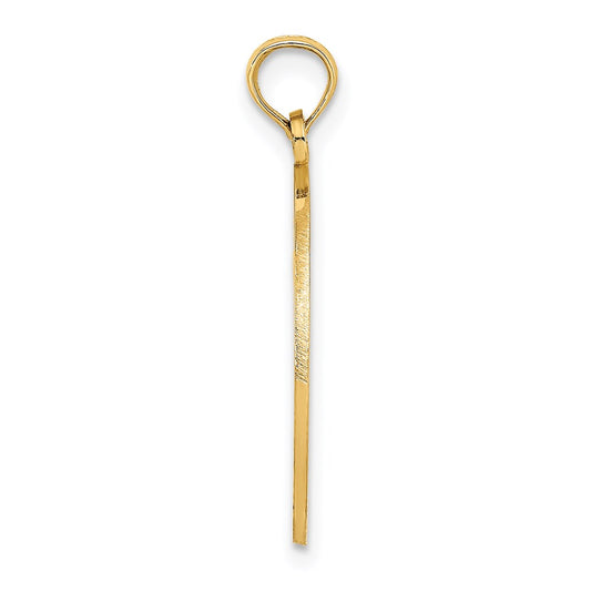 14K KEY WEST Sailboat Circle Charm