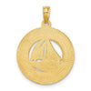 14K OCEAN CITY with Sailboat Charm