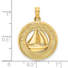 14K OCEAN CITY with Sailboat Charm