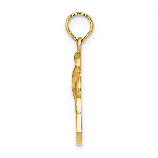 14K OCEAN CITY Dolphin Charm