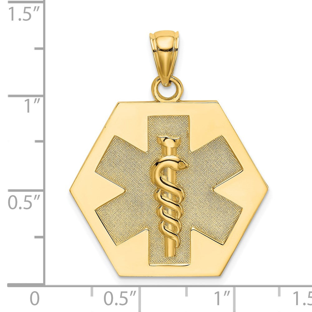 Gold Polished Medical Pendants