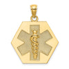 Gold Polished Medical Pendants