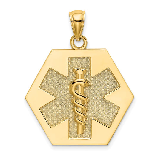 Gold Polished Medical Pendants