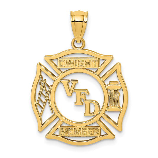 Gold Polished First Responder Pendants