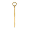 14K Textured Star Of David with Chai Charm