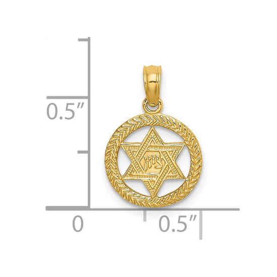 Gold Star of David Pendants