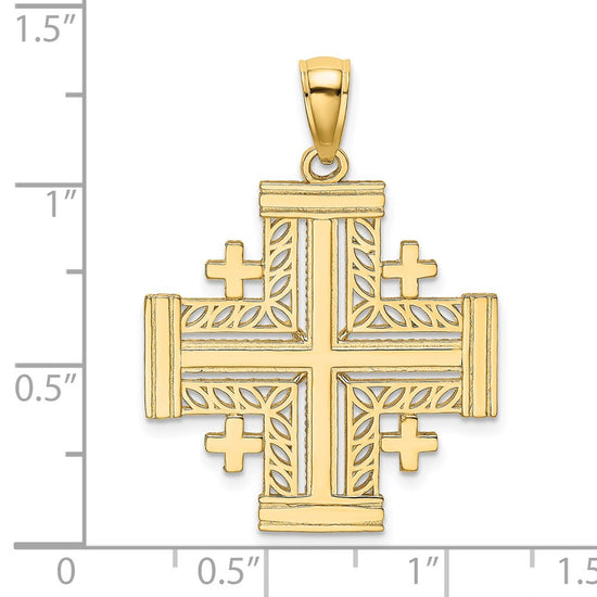 Gold Jerusalem Cross Pendants