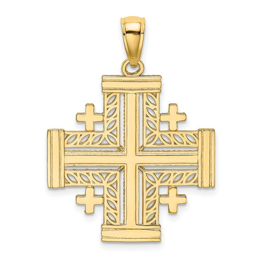 Gold Jerusalem Cross Pendants