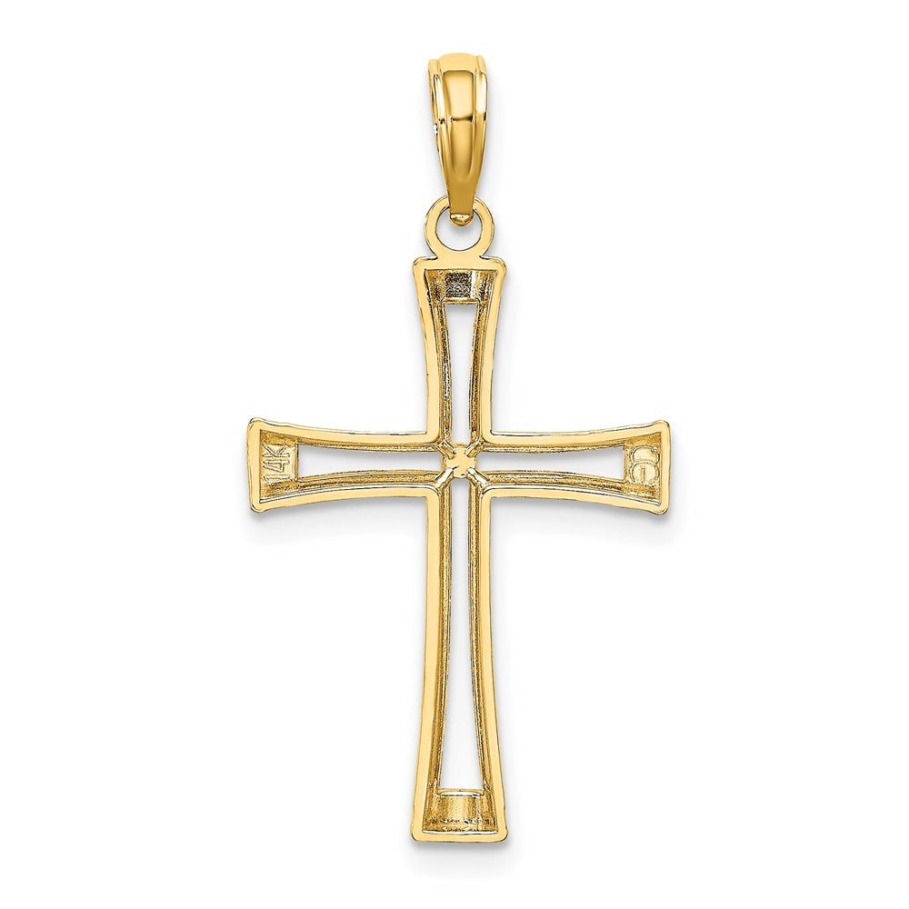 Gold Open Cross Pendant