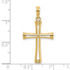 Gold Open Cross Pendant