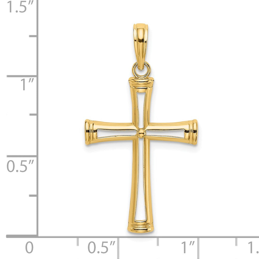 Gold Open Cross Pendant
