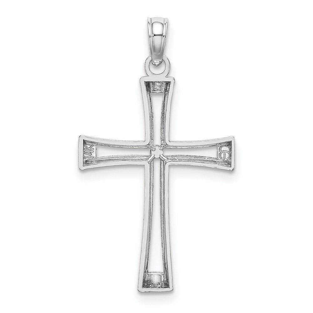 Gold Open Cross Pendant