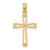14k Cut-out Cross Pendant