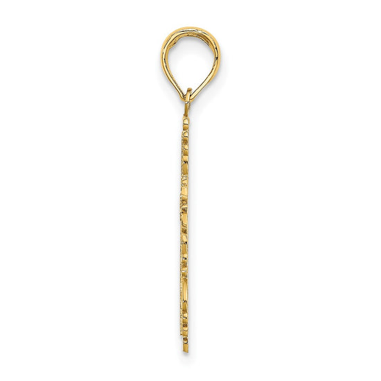 Gold Filigree Cross Pendant